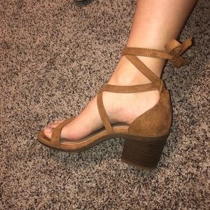 lace up strappy heels (super comfy!!!)